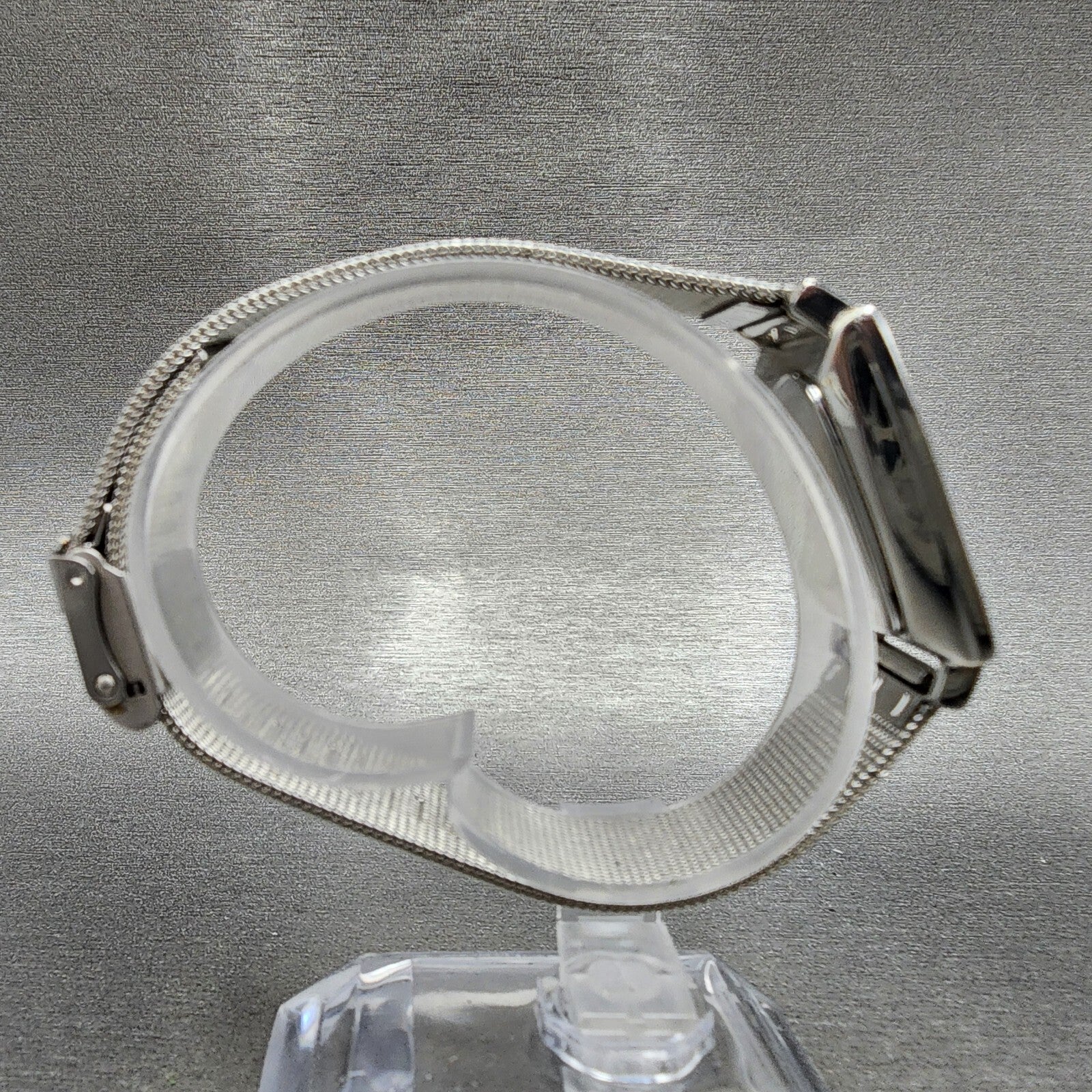 Skagen Grenen Tank Watch Women 23mm Silver Dial Steel Date Rectangle New Battery8