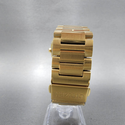 Citizen EcoDrive Corso Watch Men 40mm Silver Dial Gold Tone Date BM749257A7