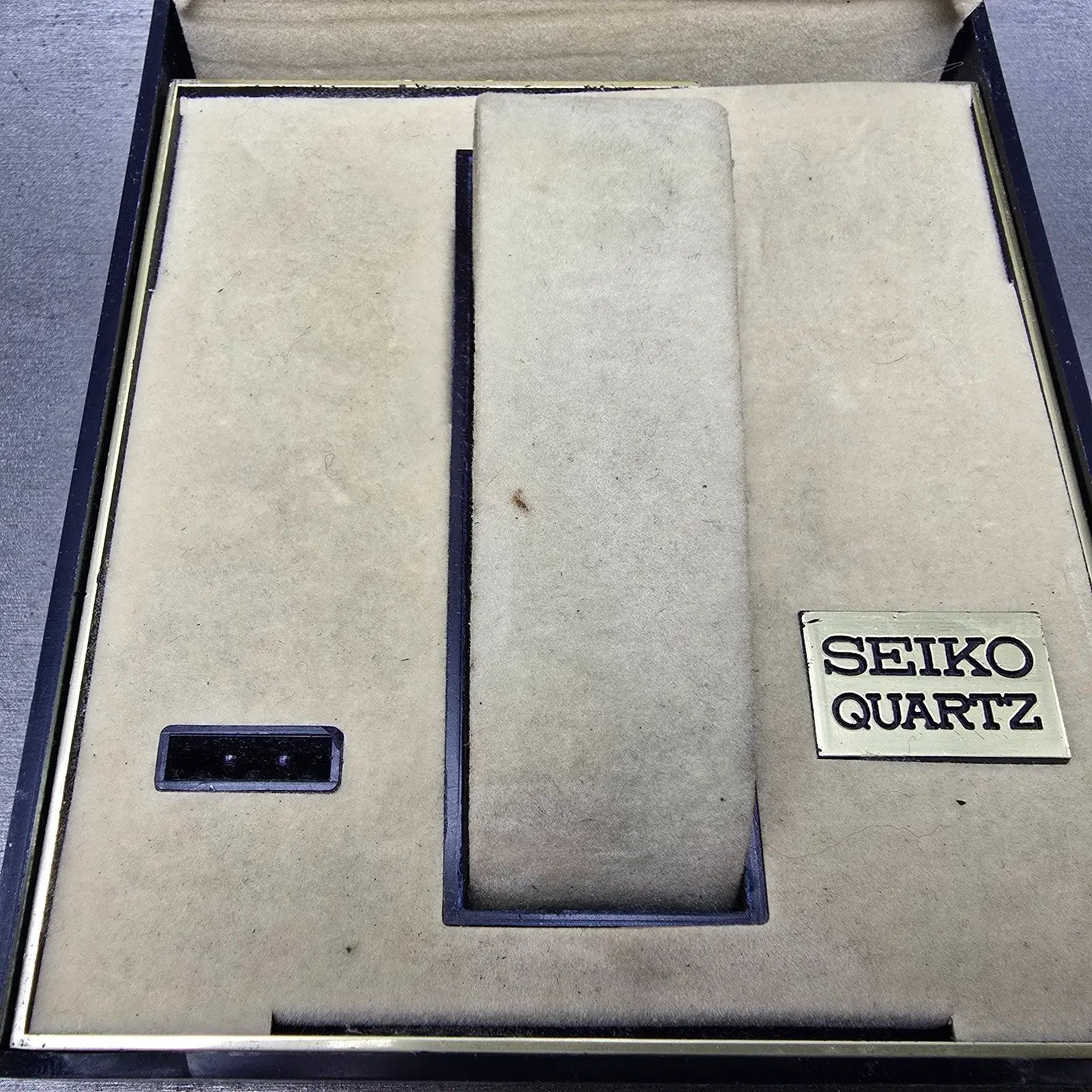 Seiko Presentation Watch Box Case Blue Plastic 1970s Quartz Vintage1