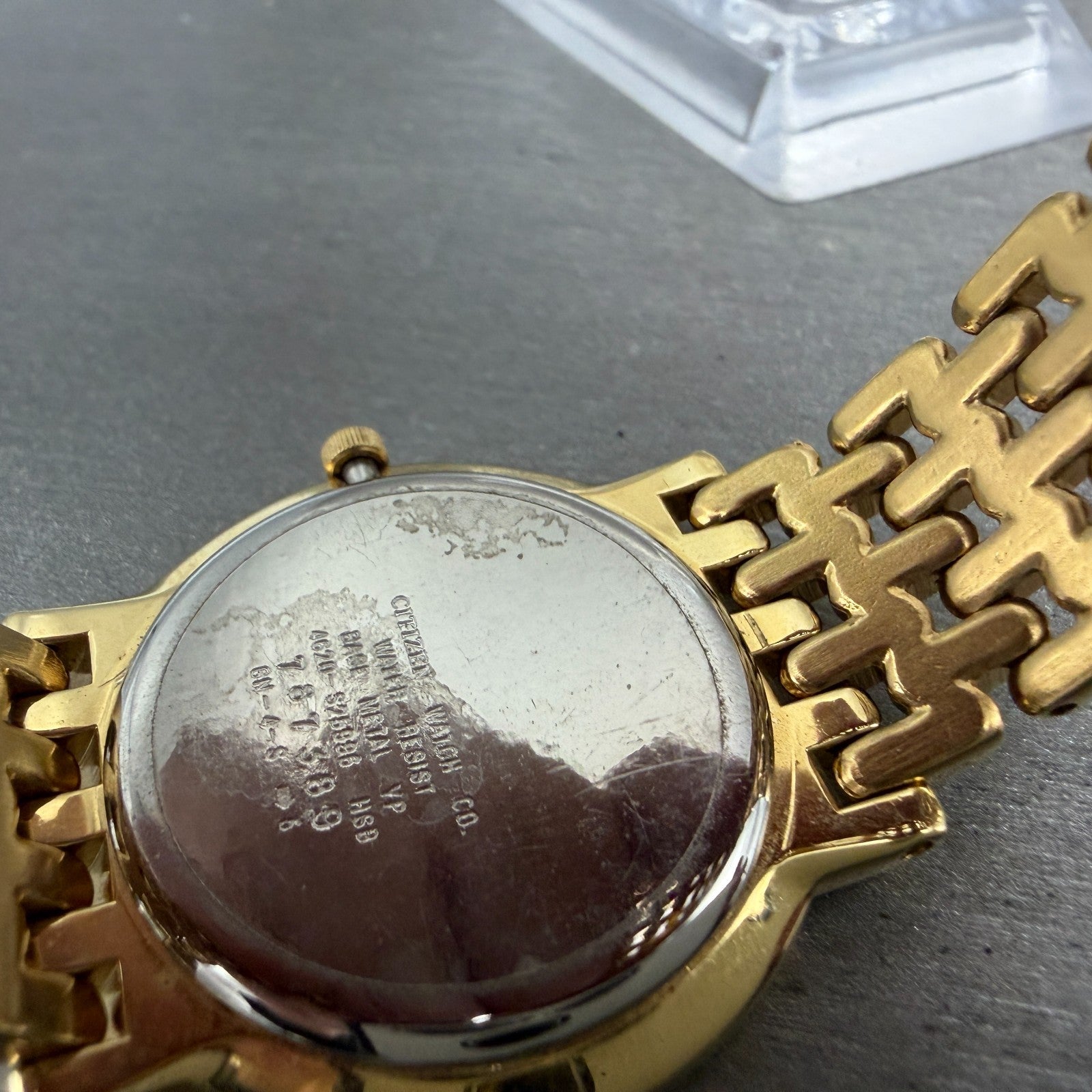 Citizen Elegance Watch Men 33mm Champagne Dial Gold Tone Round 4620-S25996 Runs9