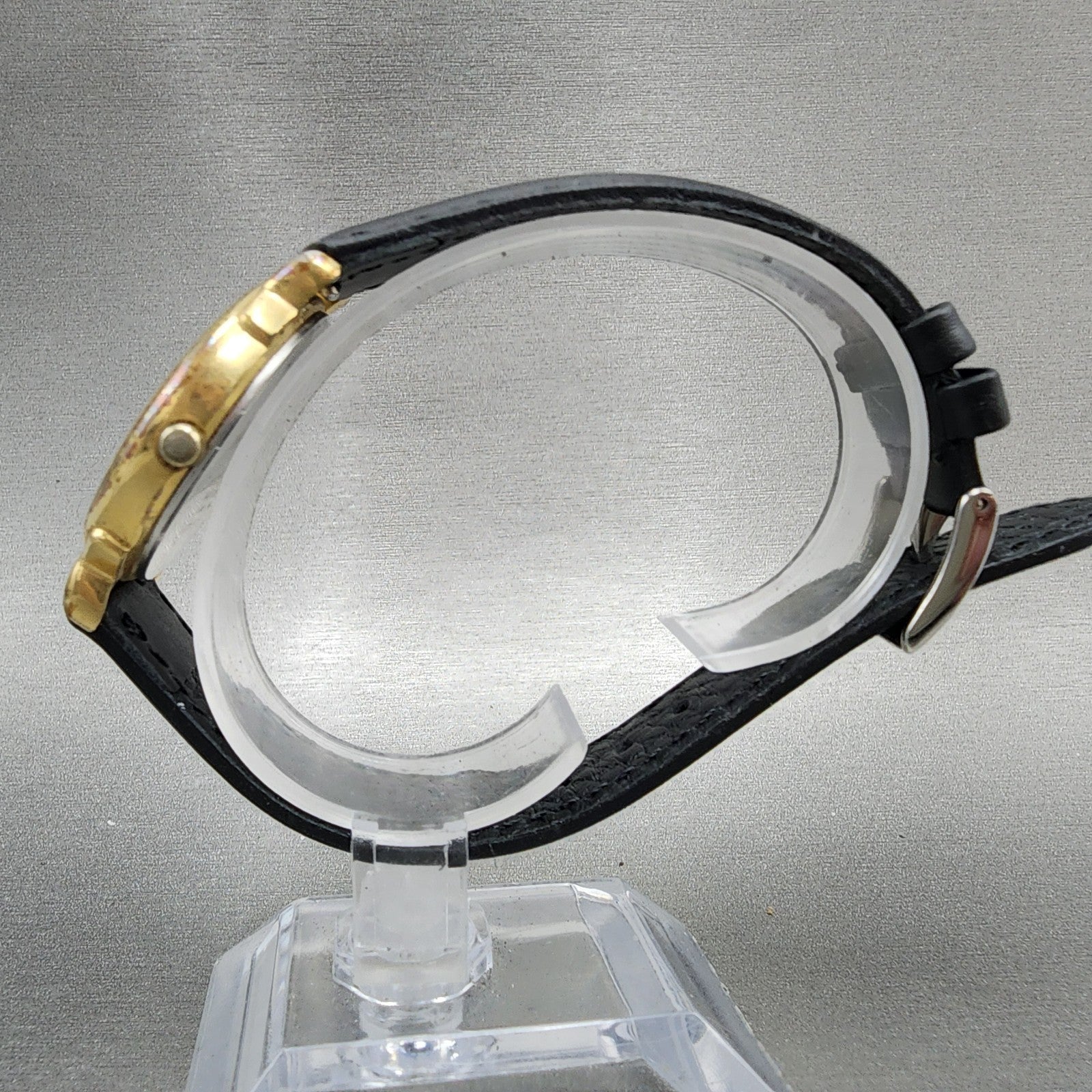 Seiko Avenue Watch Unisex 31mm Gold Dial Gold Tone Date Round 5H226150 New Batt6