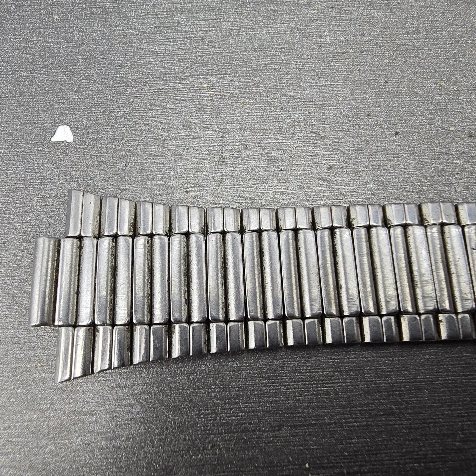 Seiko Bracelet 9mm Stainless Steel Silver Tone Tri Folding Clasp VTG Japan7