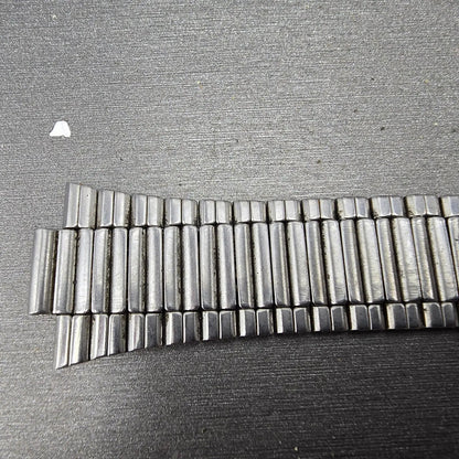 Seiko Bracelet 9mm Stainless Steel Silver Tone Tri Folding Clasp VTG Japan7