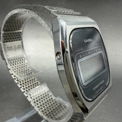 Casio Casiotron Watch Men 32mm Digital Daydate Oval 49CS-35 Vintage PARTS4