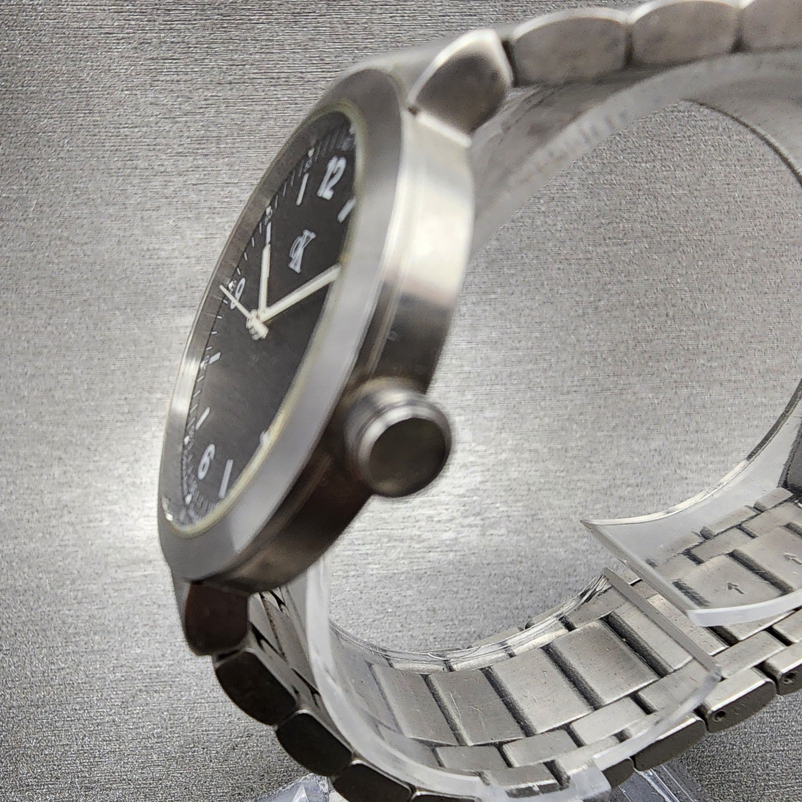 Calvin Klein Watch Men 34mm Gray Dial Stainless Steel Date Round New Battery2