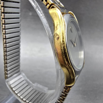 Movado Museum Watch Women 24mm Silver Dial Two Tone Round 88.66.820 New Battery4