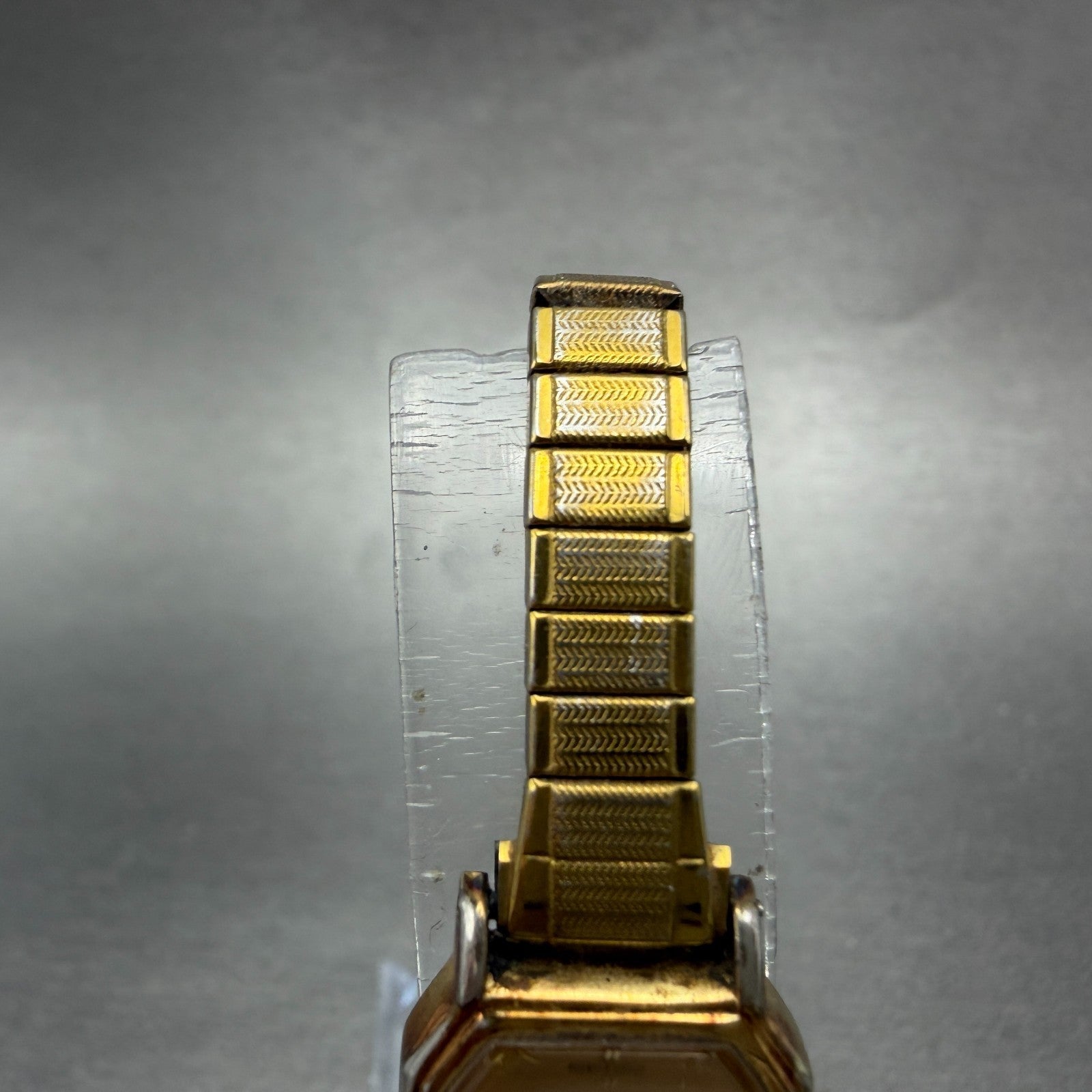 Seiko Watch Women 16mm Champagne Dial Gold Tone Octagon 2c20-5769 New Battery4