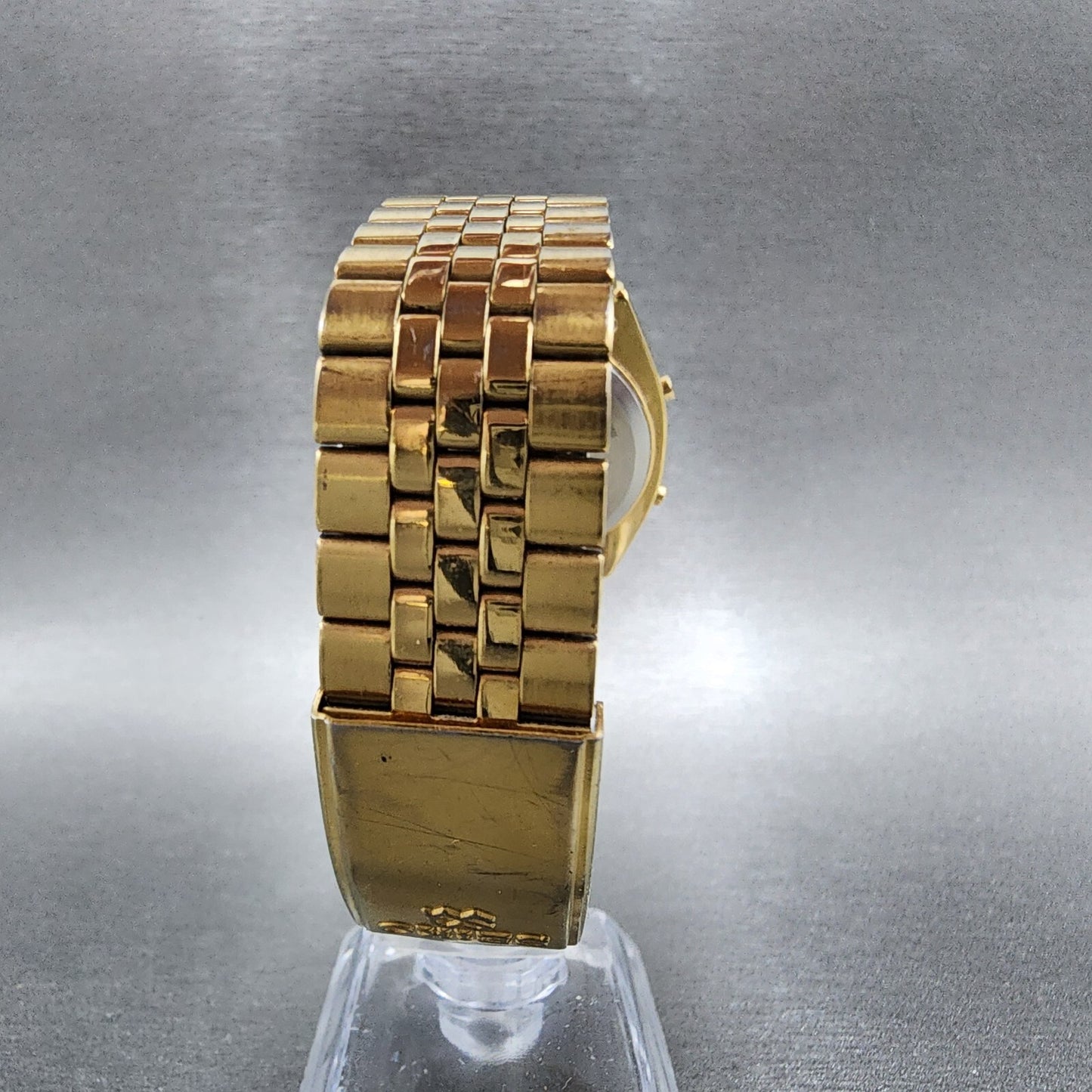 Seiko Digital Watch Men 33mm LCD Stainless Steel Alarm Chrono A9045199 New Batt7