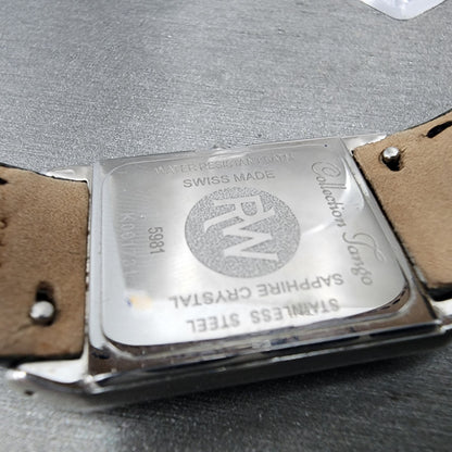 Raymond Weil Tango Tank Watch Women 24mm MOP Dial Steel Diamond New Battery9