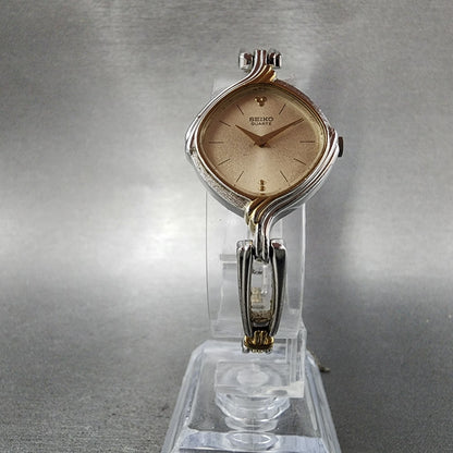 Seiko Watch Women 23mm Champagne Dial Two Tone Vintage 23206620 New Battery5