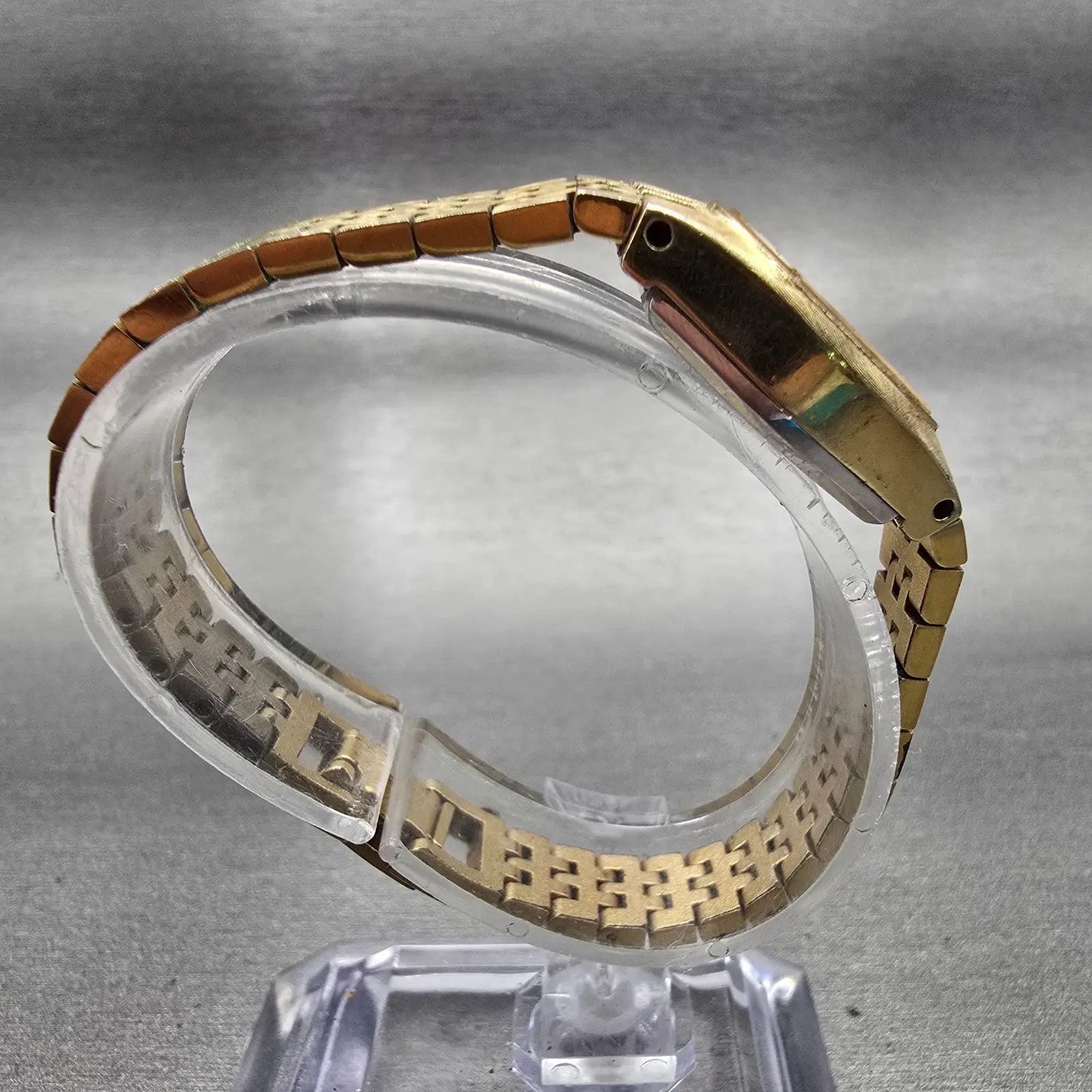 Seiko Watch Women 17mm Gold Dial Gold Tone Oval 11-7849 Vintage Mechanical Works8