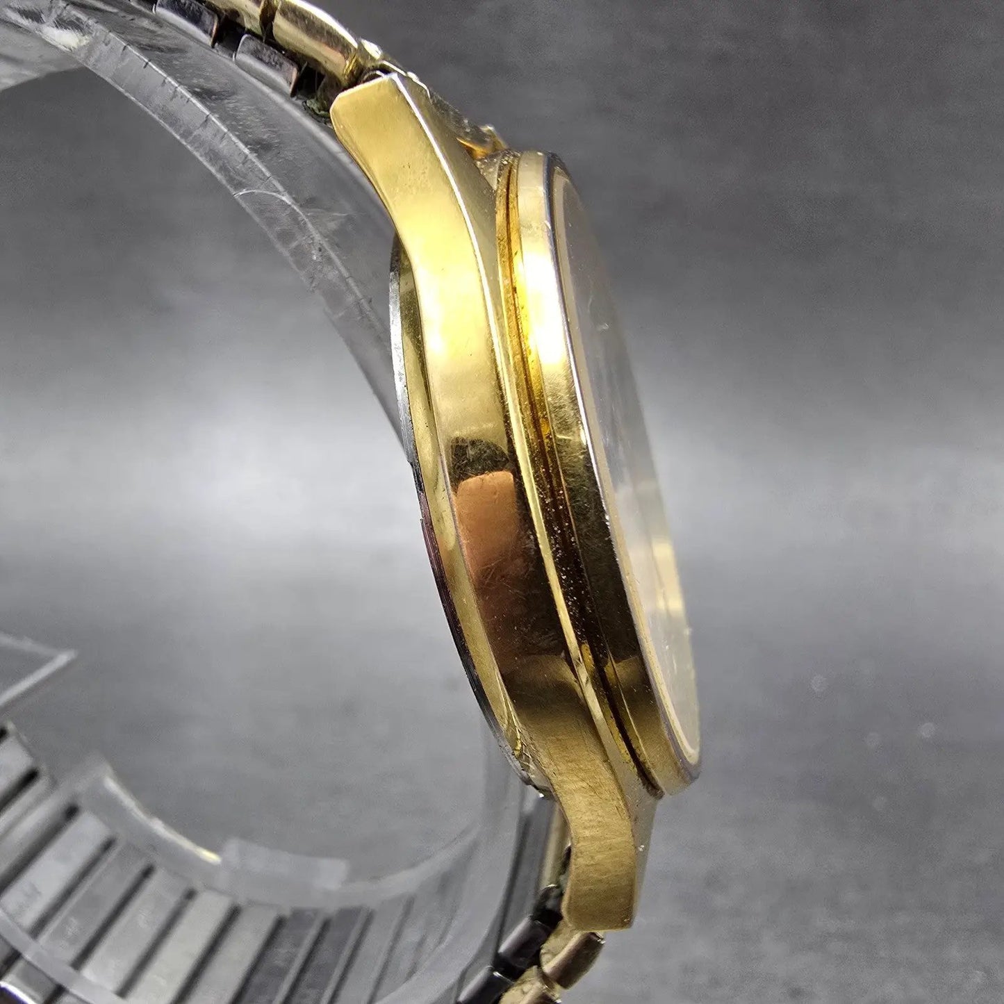 Bulova Railroad Approved Watch Men 36mm White Dial Gold Tone Daydate New Battery3