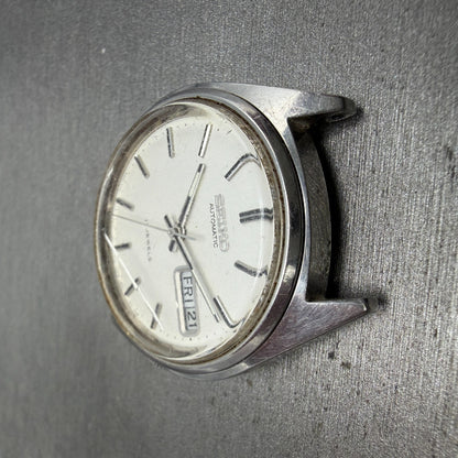 Seiko Automatic Watch Men 36mm Silver Dial Silver Tone Daydate 6309-7159 PARTS6