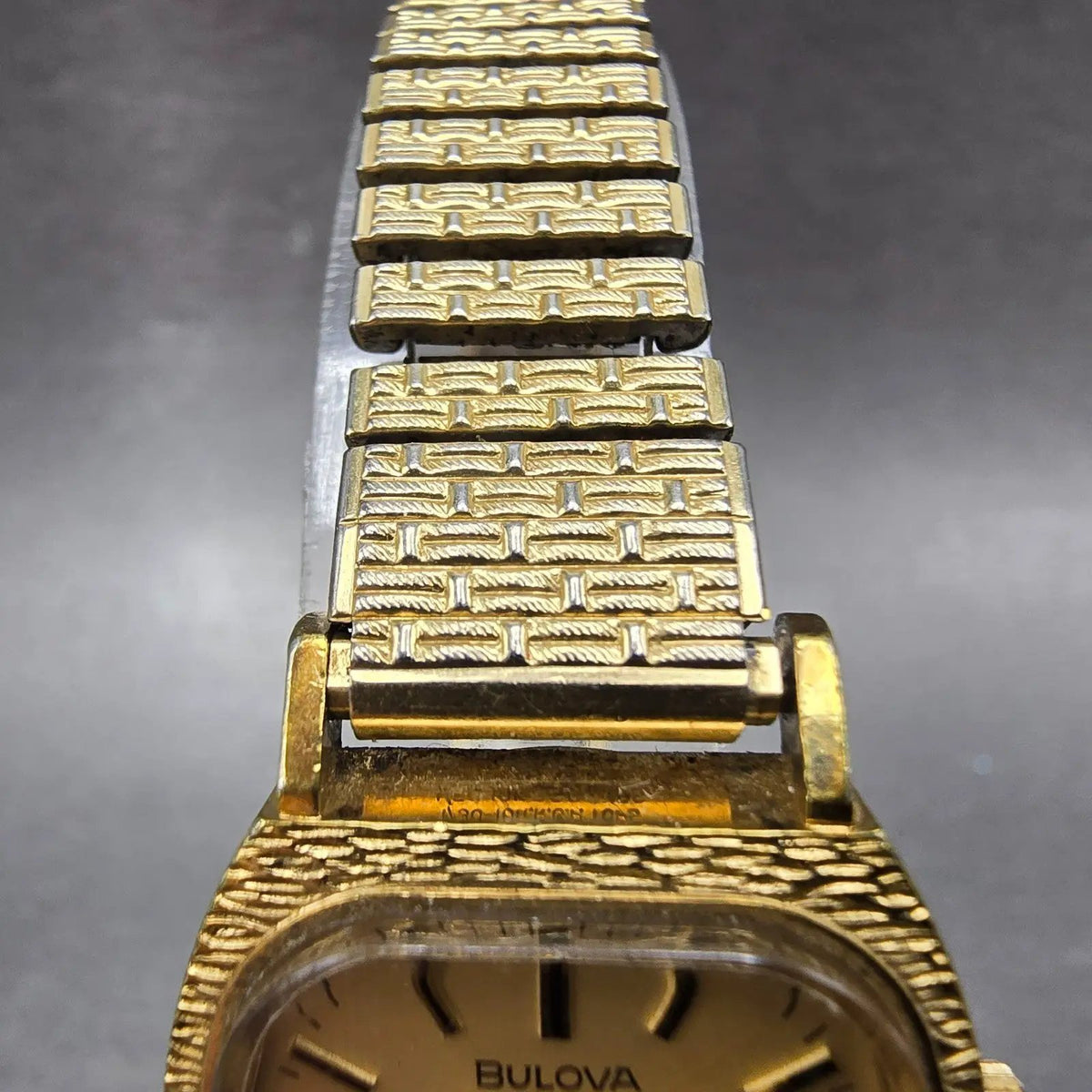 Bulova Accutron Watch Women 23mm Gold Dial 10K Gold Plated Rectangle New Battery4