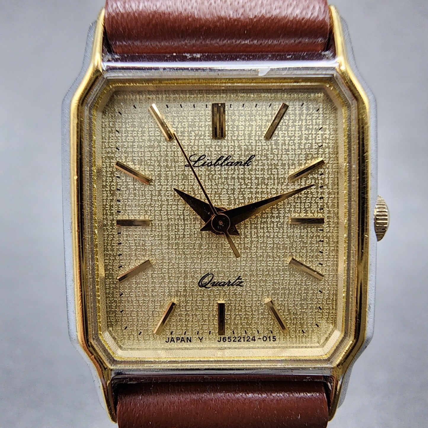 Orient Tank Watch Women 19mm Cream Dial Two Tone Rectangle J6521240 CS New Batt1