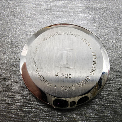 Tissot Watch Women 24mm White Dial Gold Tone Round A220 ETA 980.153 PARTS13