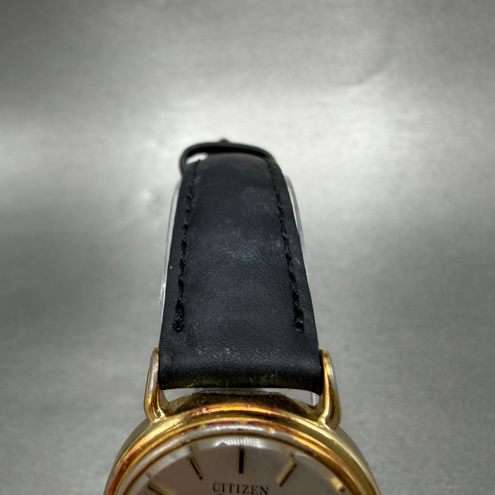 Citizen Castalia Watch Women 24mm Silver Dial Gold Tone Date Round New Battery4