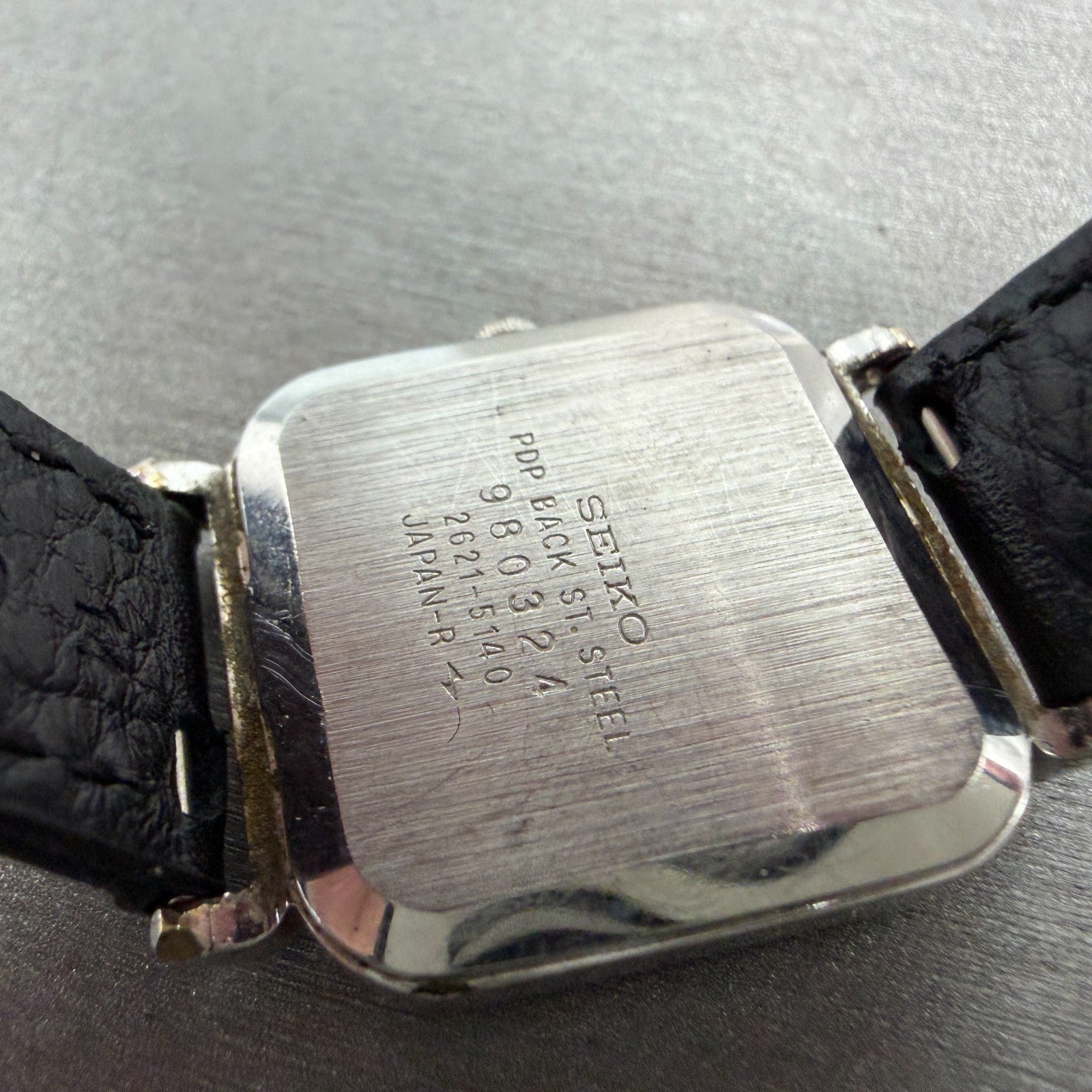 Seiko Watch Women 24mm Silver Dial Silver Tone Rectangle 2621-5140 New Battery9
