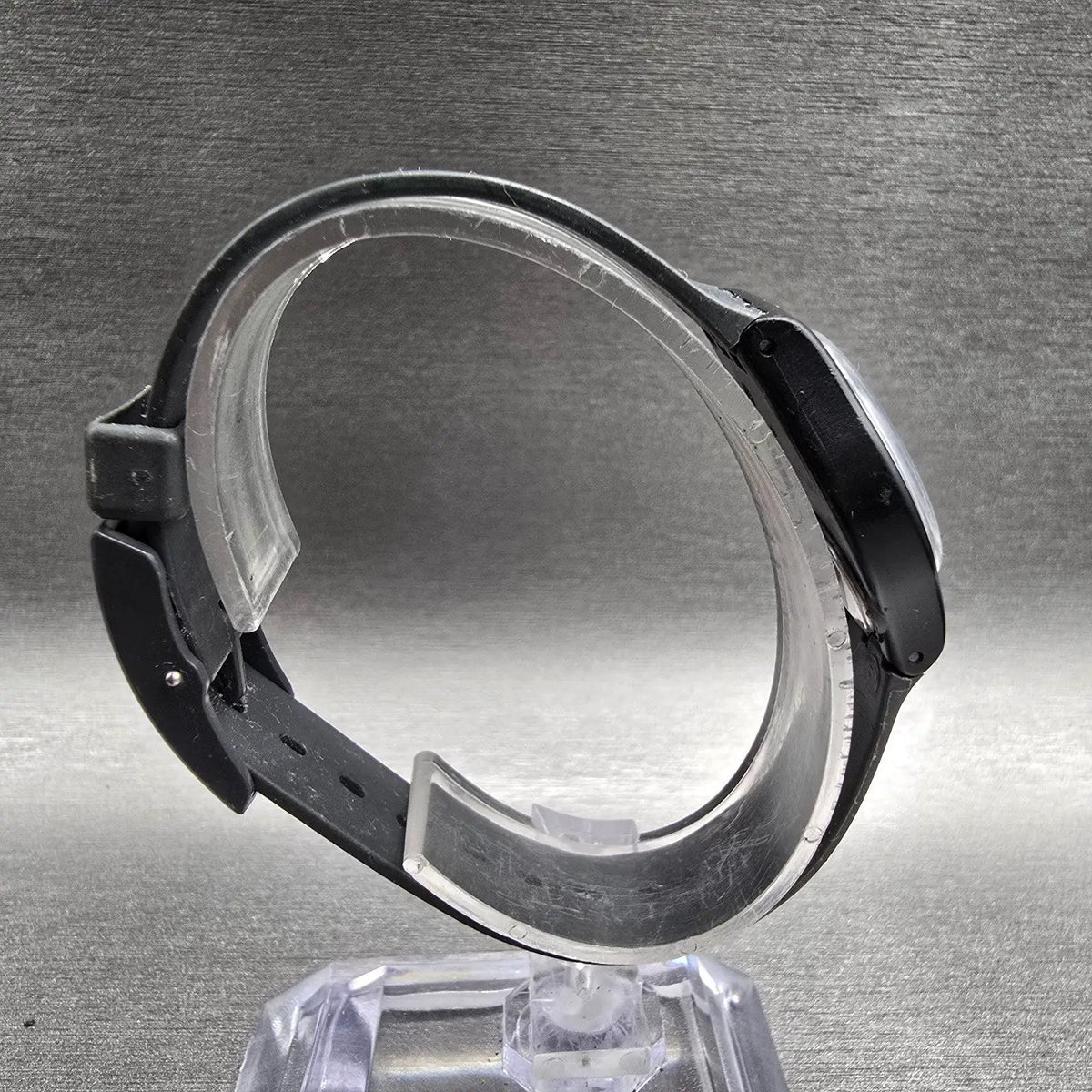 Swatch Classic Two Watch Women 25mm White Dial Black Tone Round LB116 New Batt8