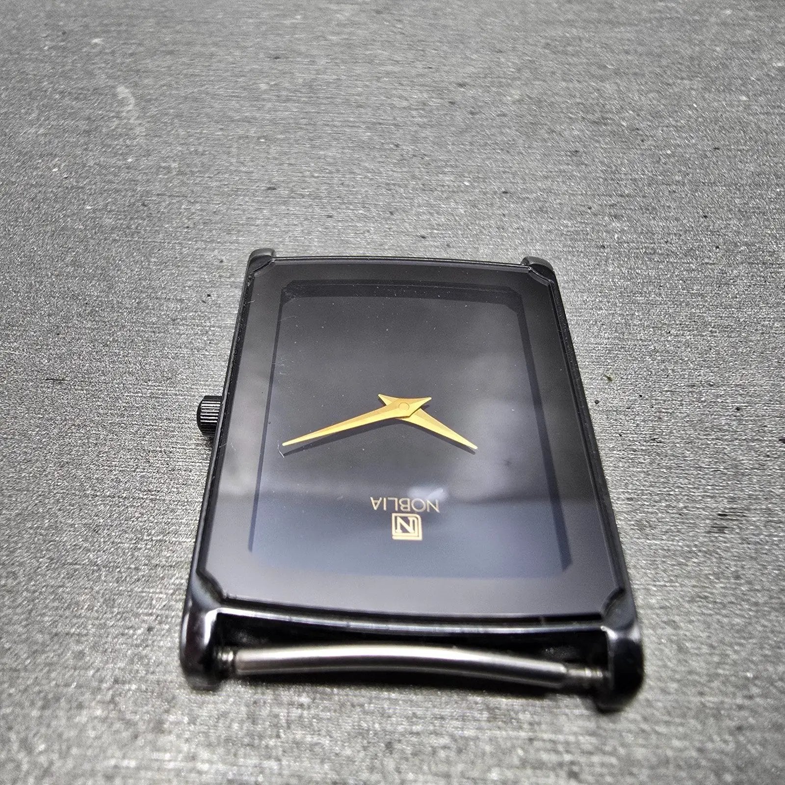 Citizen Noblia Tank Watch Men 24mm Black Dial Black Tone 4621-E63140 PARTS5