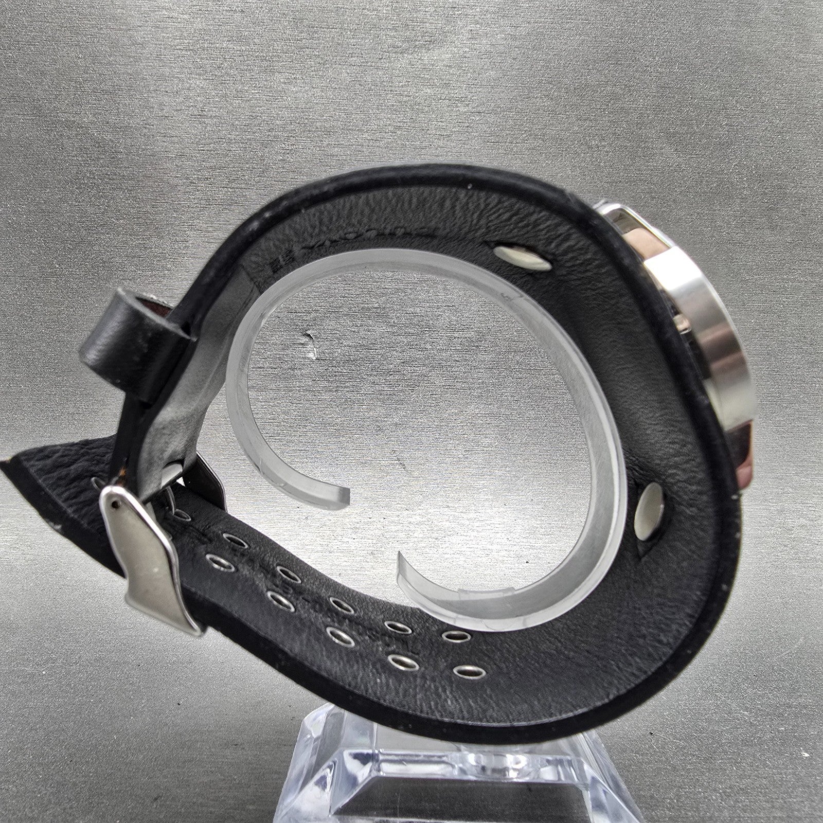 Bulova Harley Davidson Watch Men 36mm Silver Dial Silver Tone Date 76B00 New Bat8