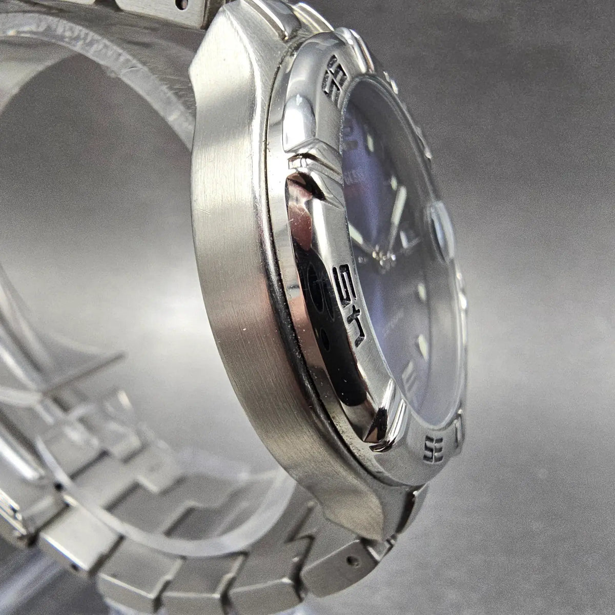 Guess Waterpro Watch Men 38mm Blue Dial Steel Date Round G65131G New Battery3