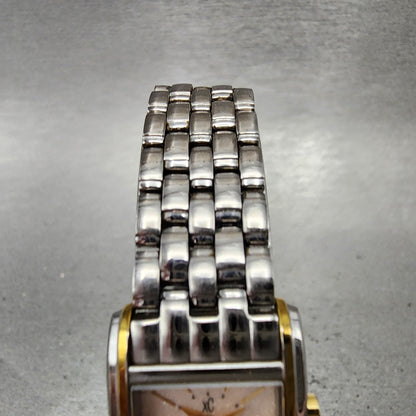 Citizen XC EcoDrive Tank Watch Women 19mm Cream Dial Two Tone Rectangle Runs5