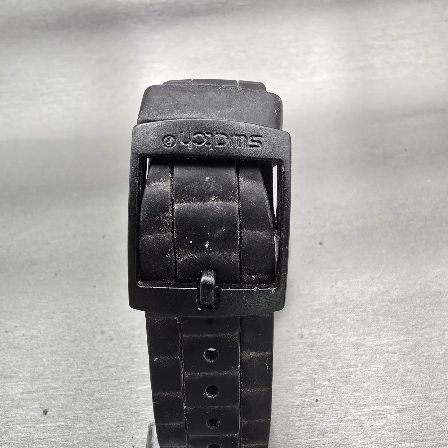 Swatch Scuba Libre Stormy watch Men 44mm Black Dial Clear Date SUUK400 New BattG7