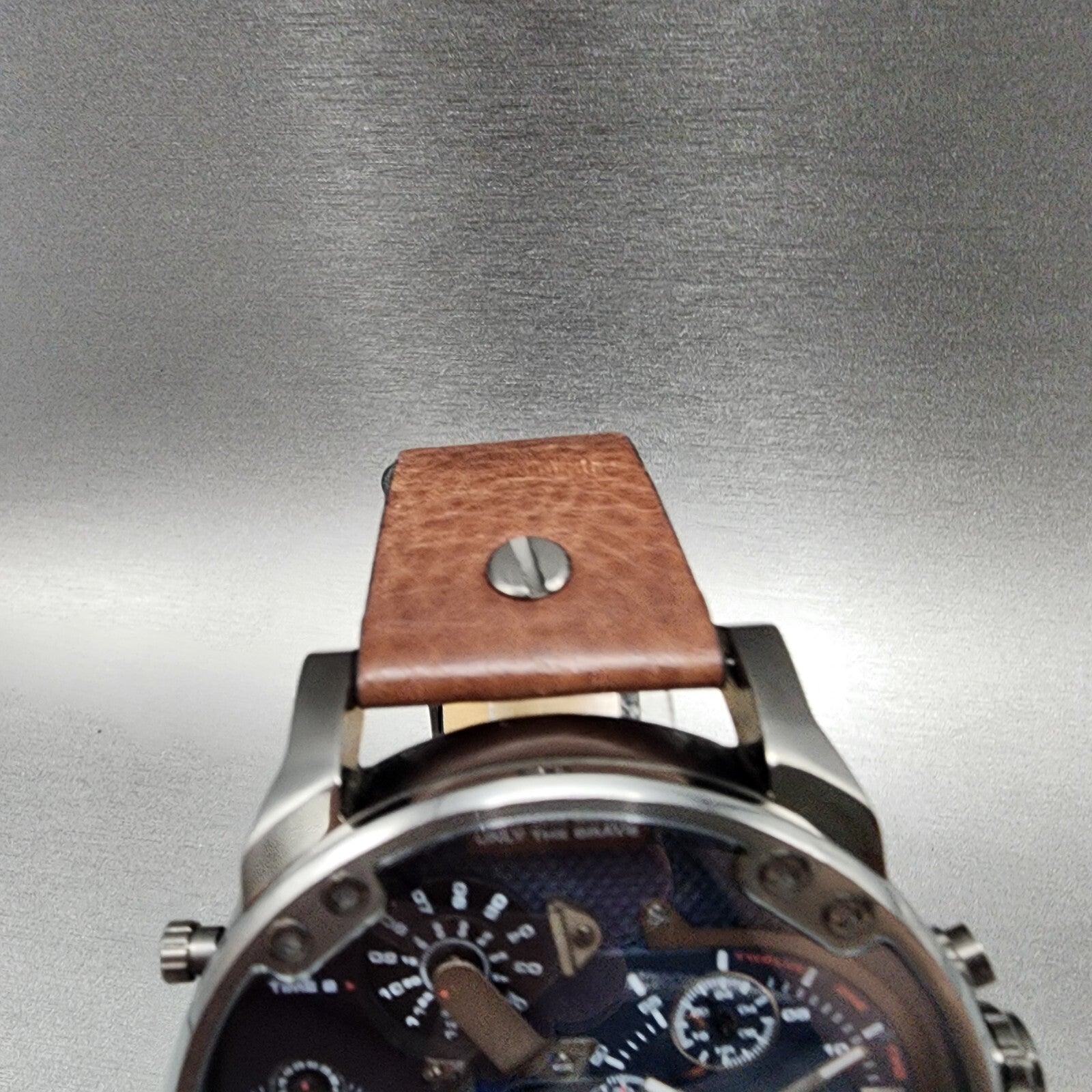 Diesel Mr Daddy 2.0 Watch Men 57mm Blue Dial Gray Tone Round DZ 7314 New Battery4