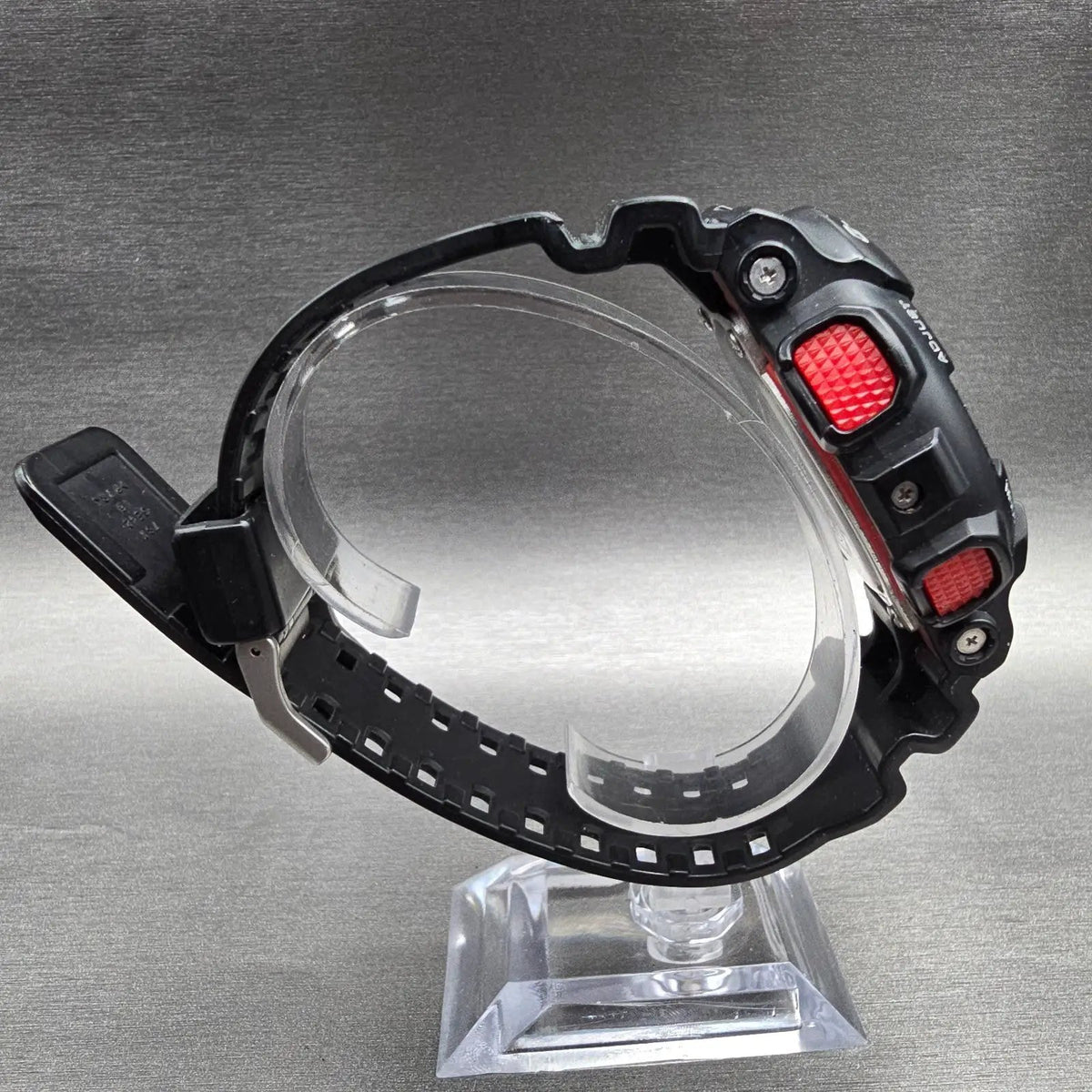 Casio G-Shock GA-100 Watch Men 51mm Black Red Chrono Round Alarm New Battery JP8