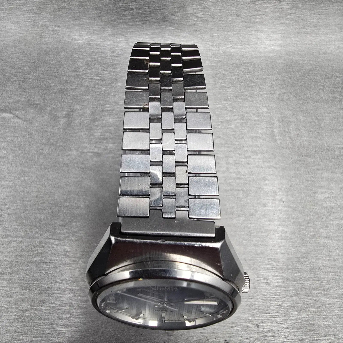 Seiko Type II Watch Men 36mm Blue Dial Silver Tone Daydate 0903-8120 New Battery4