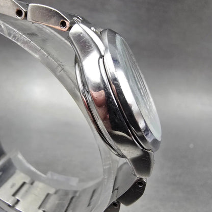 Citizen Wicca Watch Women 26mm White Dial Silver Tone Daydate Solar Round Runs3
