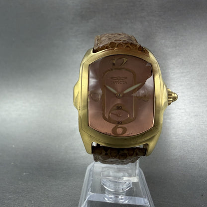 Invicta Lupah Watch Women 34mm Rose Dial Rose Gold Tone Rectangle New Battery5