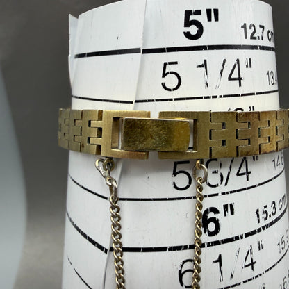 Seiko Tank Watch Women 12mm Champagne Dial Gold Tone Rectangle Manual Wind Runs510
