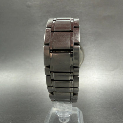 Movado Gentry Watch Men 36mm Black Dial Silver Tone Round 84 N2 1890 New Battery7