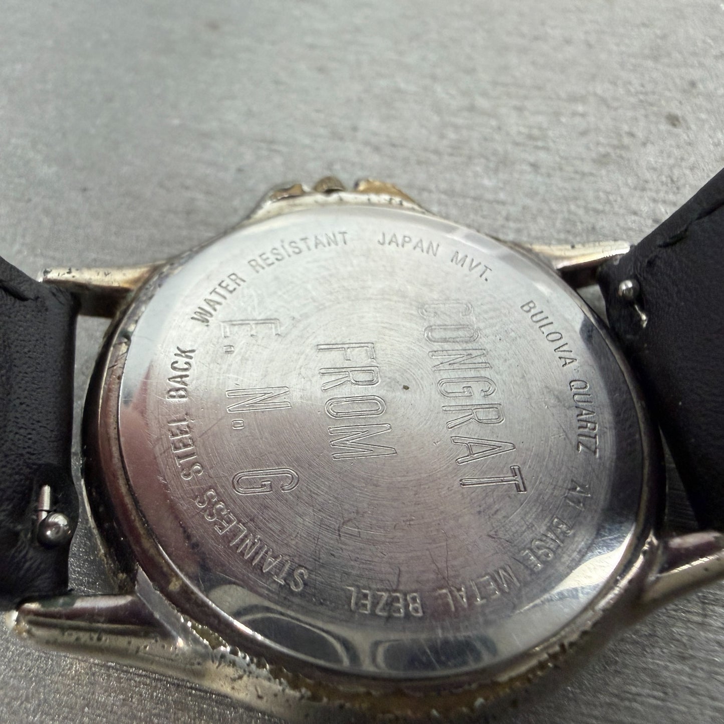Bulova Watch Men 34mm White Dial Two Tone Round 98A40 New Battery Vintage9