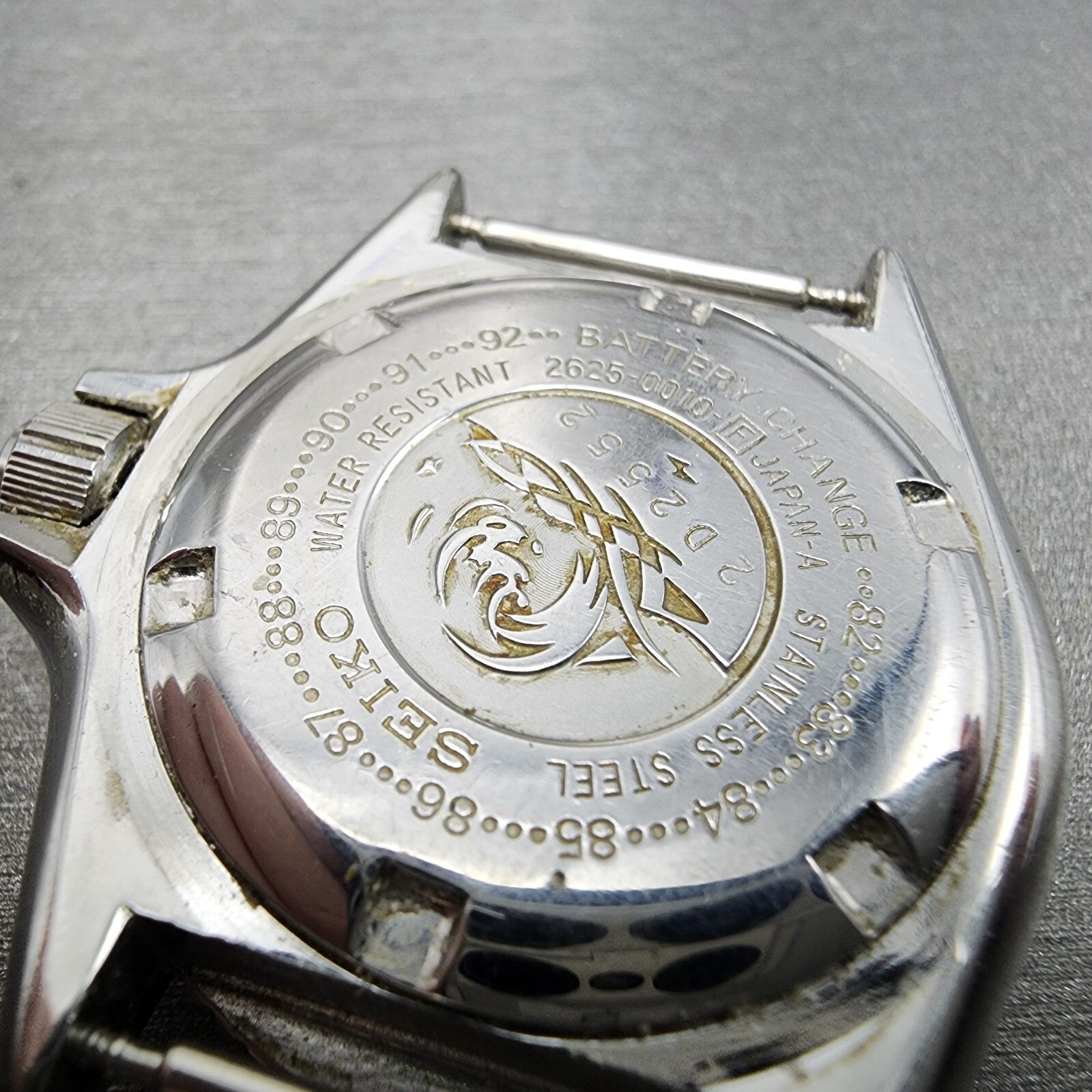 Seiko Diver watch Women 33mm Orange Dial silver Tone Date 26250010 New Battery6