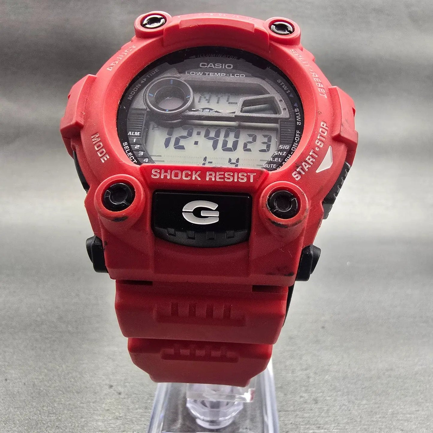 Casio G-Shock G-7900-A Watch Men 50mm Black Red Chrono Alarm New Battery5
