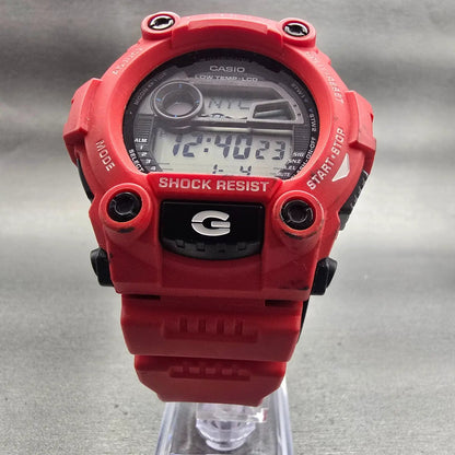 Casio G-Shock G-7900-A Watch Men 50mm Black Red Chrono Alarm New Battery5