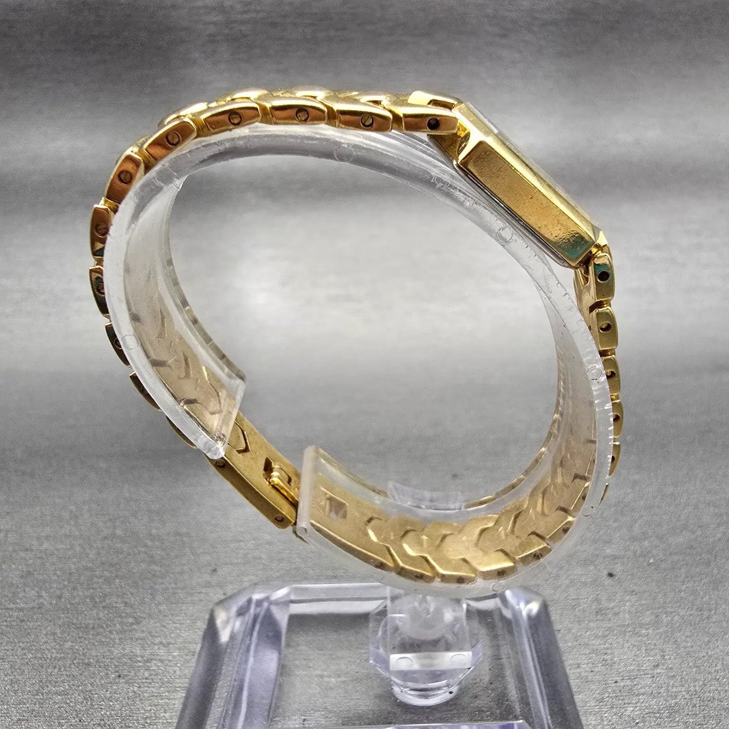 Citizen Watch Women 18mm Gold Dial Gold Tone Hexagon 5421-S41185 New Battery VTG8