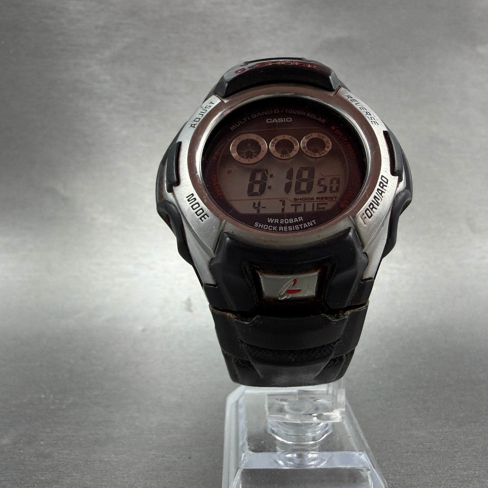 Casio G-Shock GW-500A Watch Men 47mm Digital Black Tone Alarm Chrono Solar READ!5