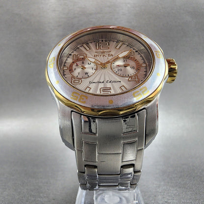 Invicta Pro Diver Watch Women 38mm White Dial Two Tone Daydate Round New Battery5