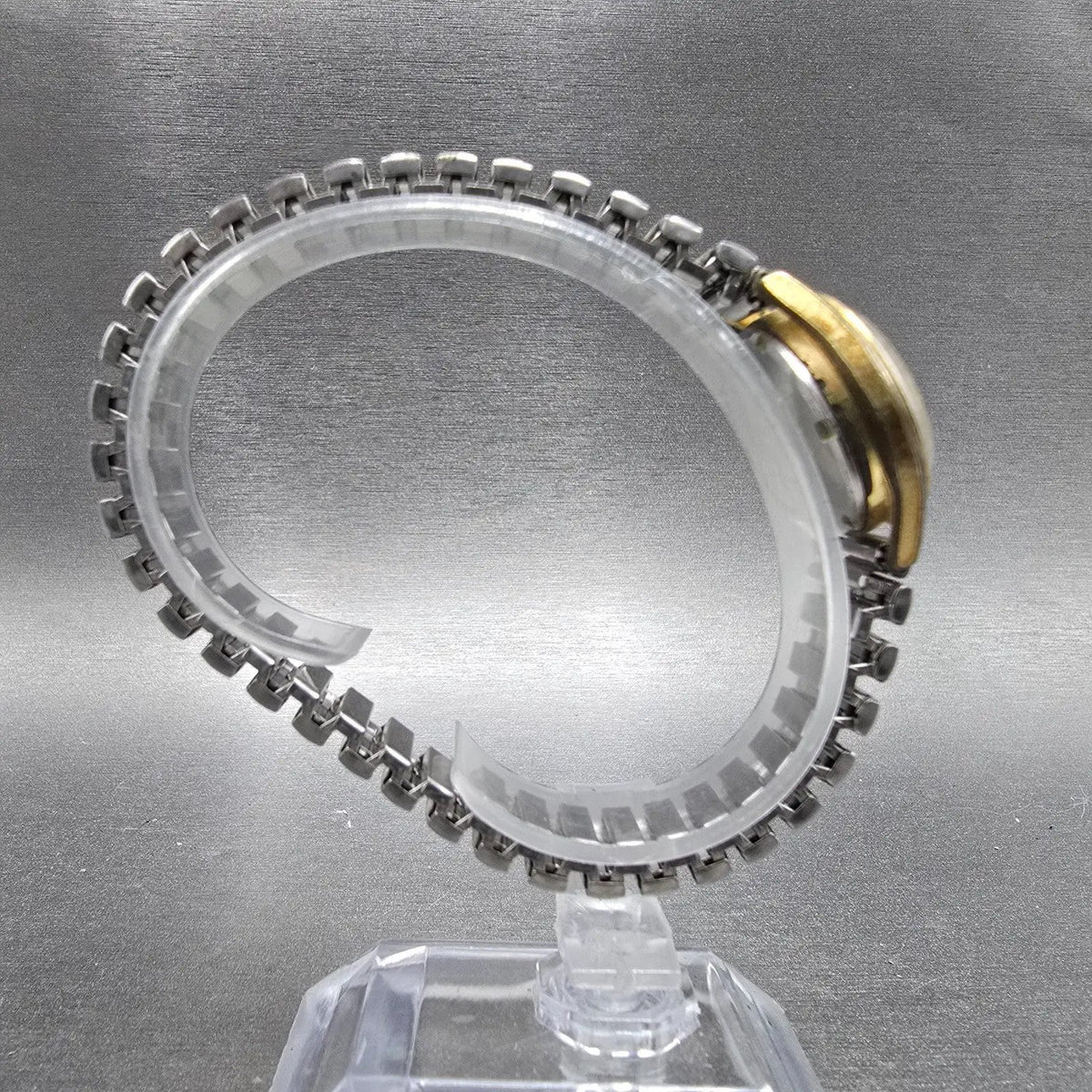 Seiko Automatic Watch Women 24mm Silver Dial Gold Tone Daydate 2906-0019 PARTS 99