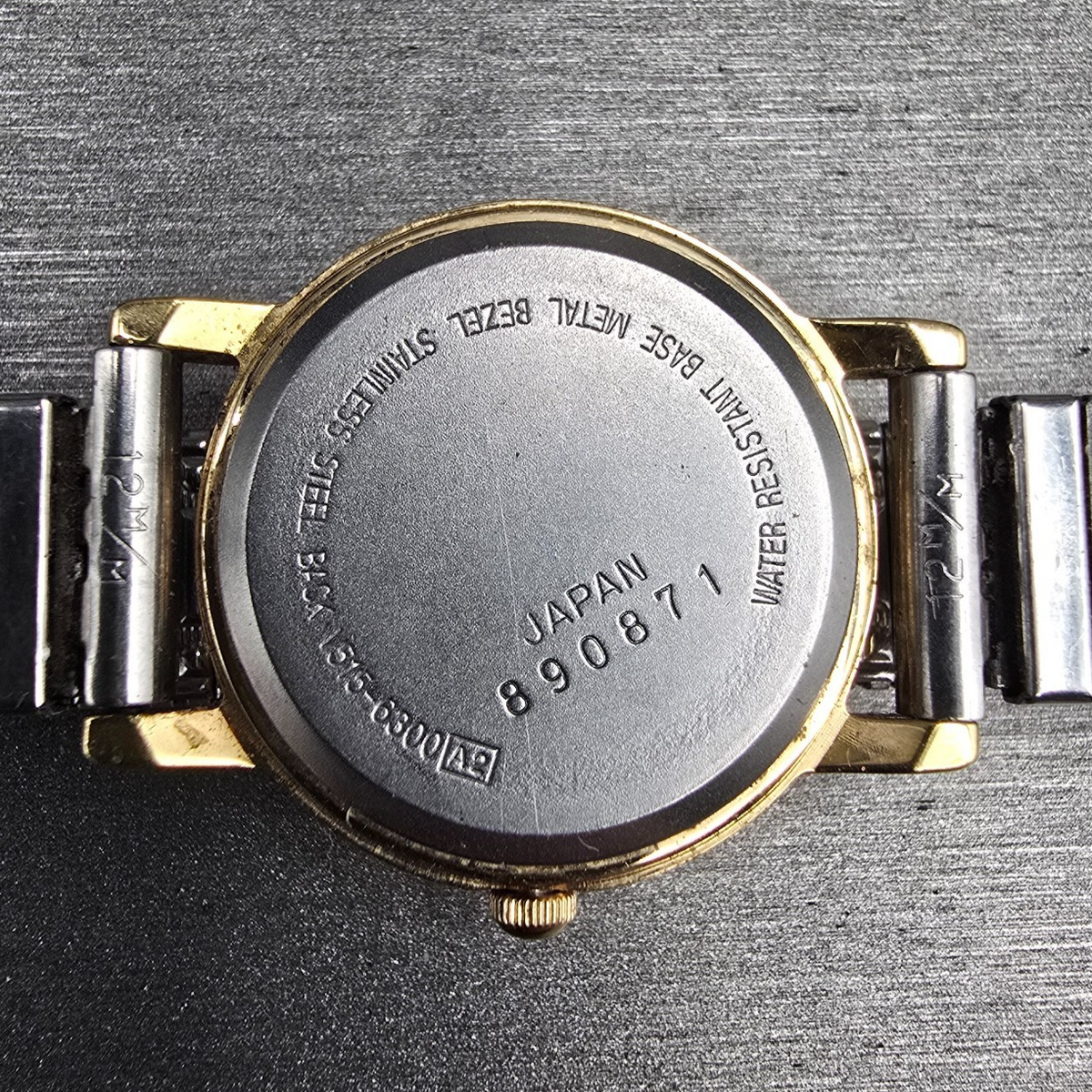 Seiko Alba Watch Women 24mm Champagne Dial Gold Tone Round V515-6300 New Battery10