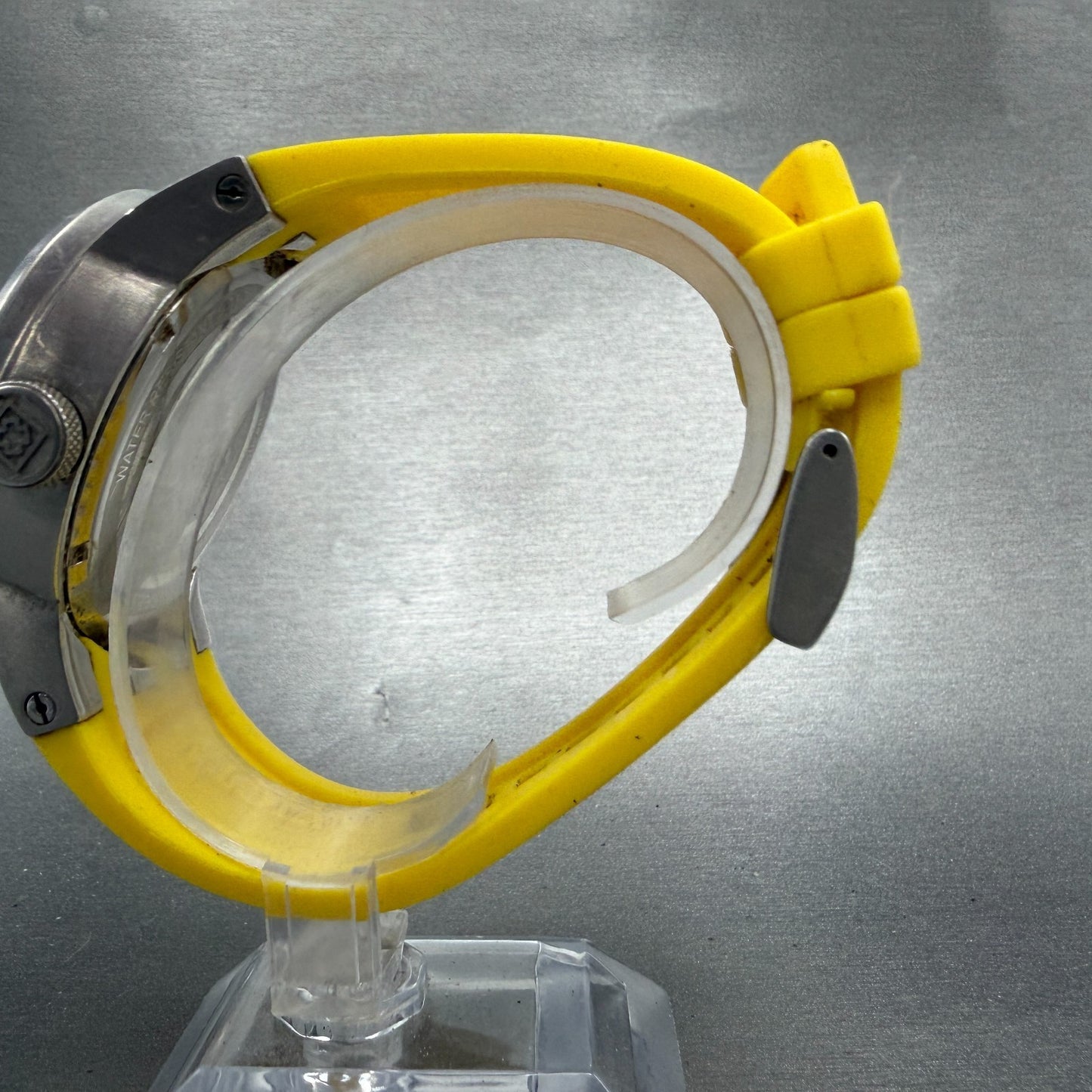 Invicta DNA Watch Men 46mm Yellow Dial Silver Tone Date Round 10420 New Battery6