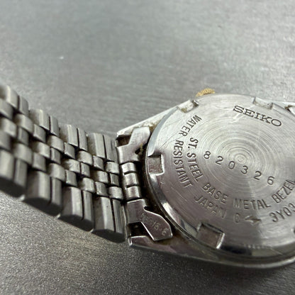 Seiko SQ Watch Women 24mm Silver Dial Two Tone Daydate 3Y03-0031 New Battery9