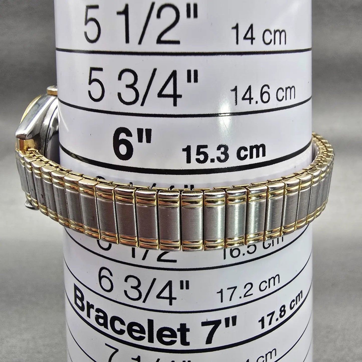 Seiko Watch Women 24mm White Dial Two Tone Date Round 7N82-0399 New Battery VTG9