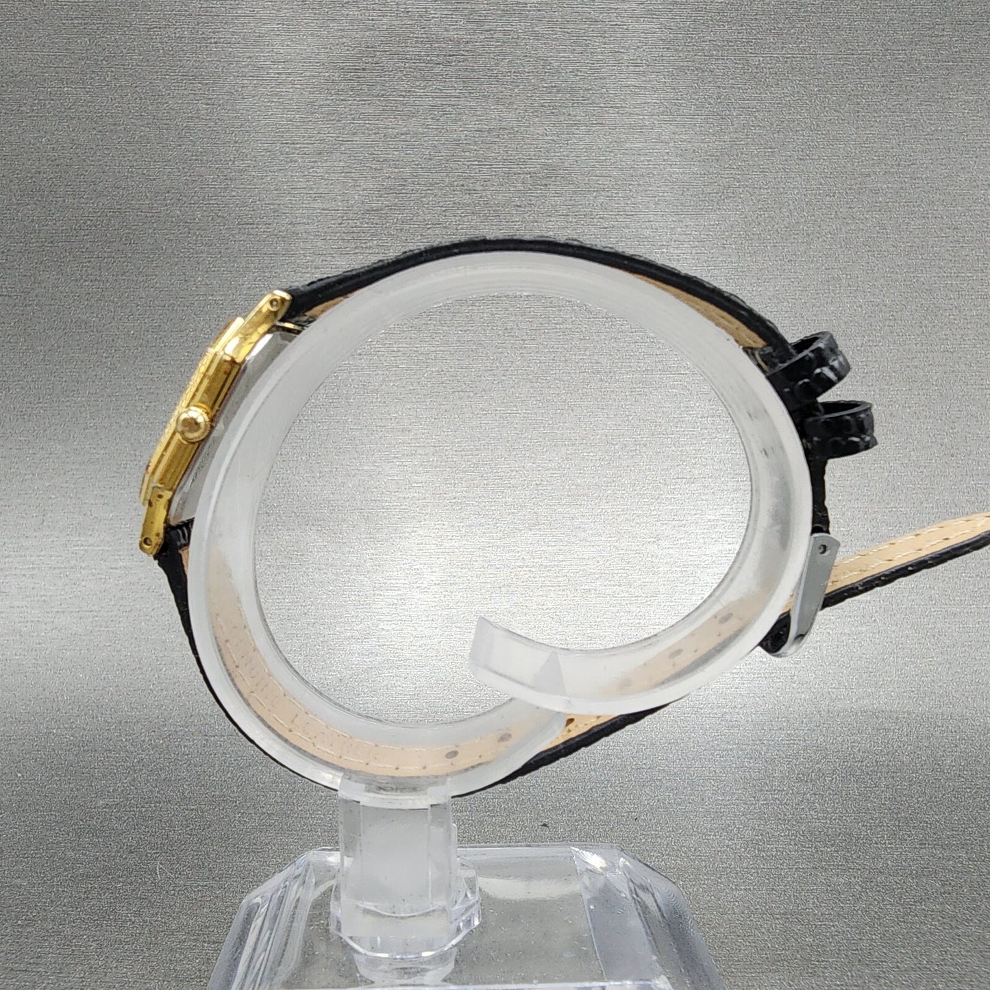 Seiko Watch Women 19mm Gold Dial Gold Tone Octagon 73215240 New Battery VTG6