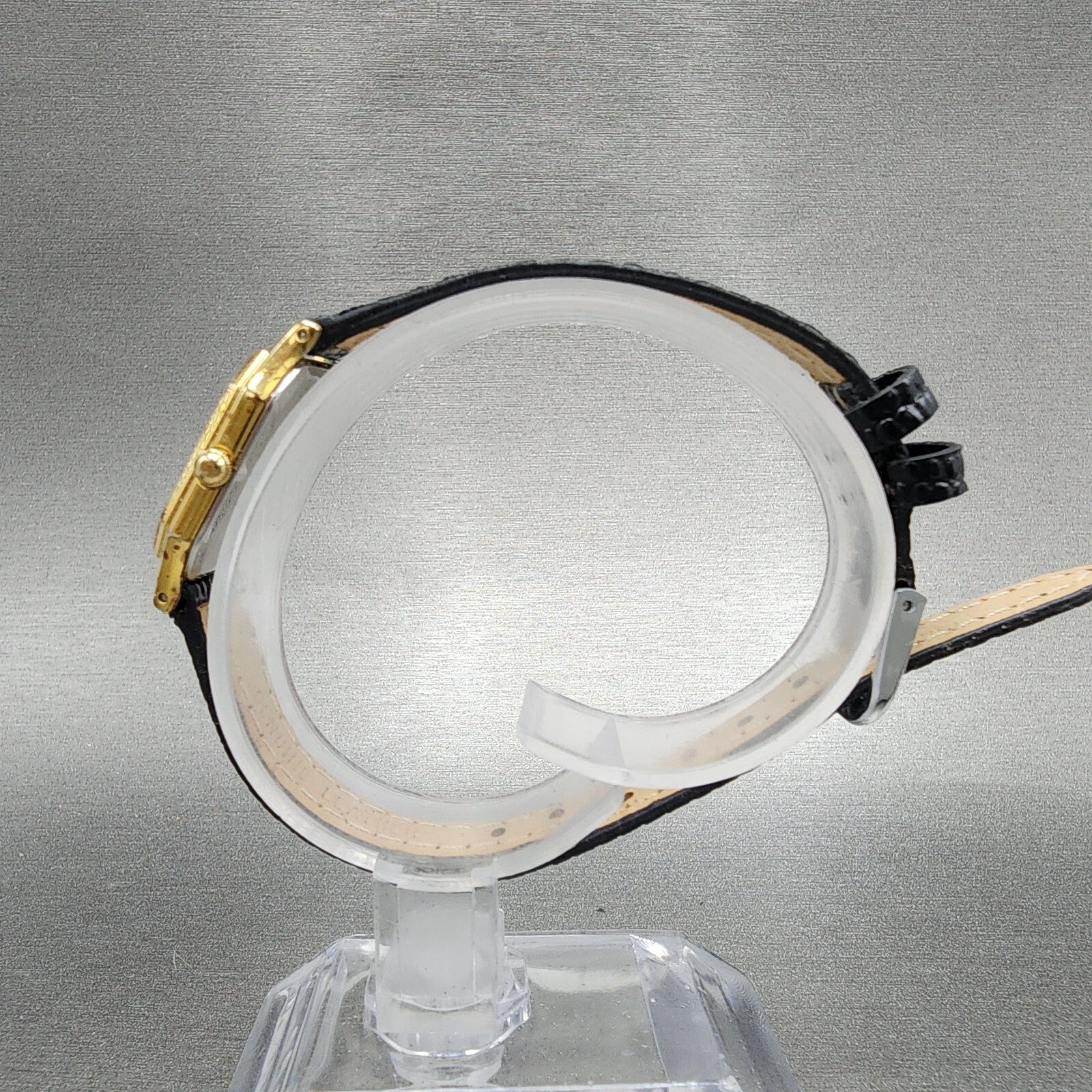 Seiko Watch Women 19mm Gold Dial Gold Tone Octagon 73215240 New Battery VTG6