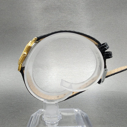 Seiko Watch Women 19mm Gold Dial Gold Tone Octagon 73215240 New Battery VTG6